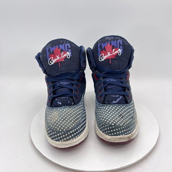 Patrick Ewing 33 Men Size 10 1ew90166-463 Blue Toronto Maple Leaf Training Shoes - Picture 2 of 13